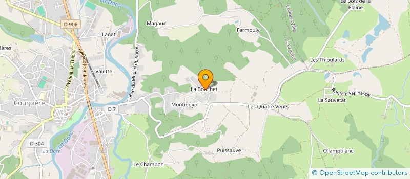 localisation de l'entreprise MADAME SUZANNE DELAROCHE à COURPIERE