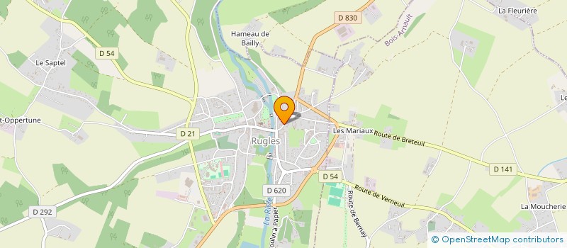 localisation de l'entreprise MADAME SUZANNE DENIS  RUGLES