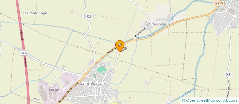 localisation de l'entreprise MADAME SUZANNE DESSERT à SAINT-BEAUZIRE