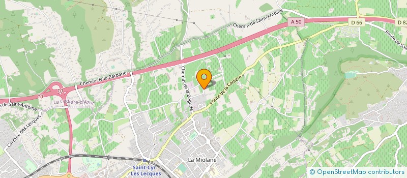 localisation de l'entreprise MADAME SUZANNE DUPUY à SAINT-CYR-SUR-MER