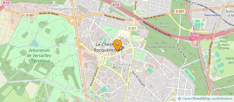 localisation de l'entreprise MADAME SUZANNE DUROY DE SUDUIRAUT  LE CHESNAY-ROCQUENCOURT