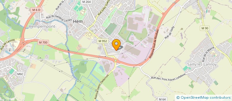 localisation de l'entreprise MADAME SUZANNE DUTHOIT  HEM