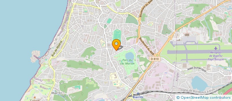 localisation de l'entreprise MADAME SUZANNE ELLIS  BIARRITZ