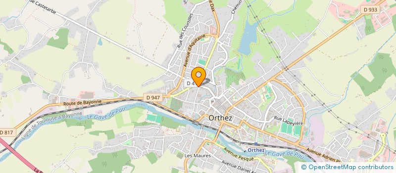 localisation de l'entreprise MADAME SUZANNE ESCAUYET  ORTHEZ