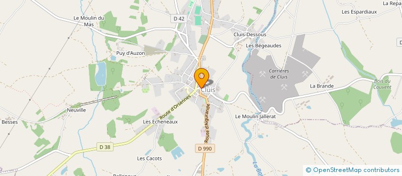 localisation de l'entreprise MADAME SUZANNE FAUGUET à CLUIS