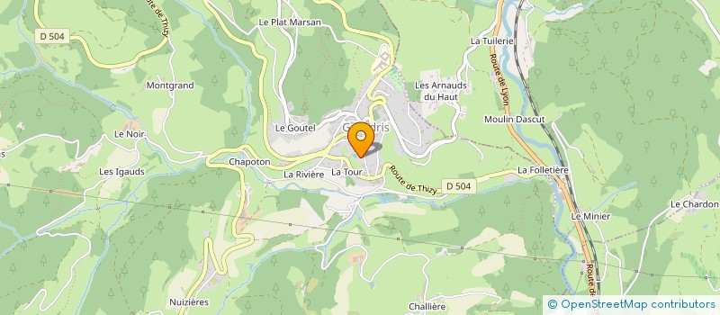 localisation de l'entreprise MADAME SUZANNE FAVRE  LAMURE-SUR-AZERGUES