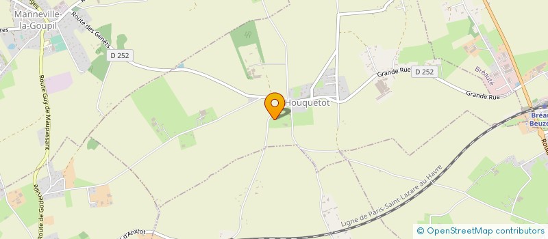 localisation de l'entreprise MADAME SUZANNE FERET  HOUQUETOT