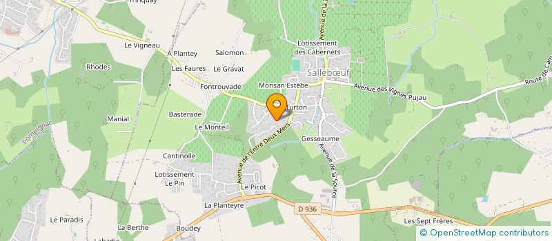 localisation de l'entreprise MADAME SUZANNE FORTUNE  SALLEBUF