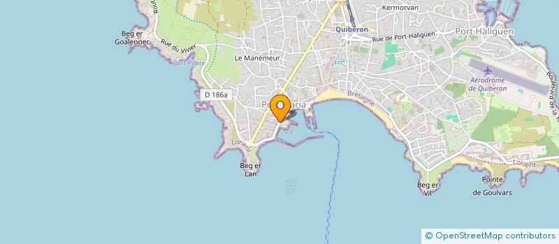 localisation de l'entreprise MADAME SUZANNE FOURNEYRON  QUIBERON