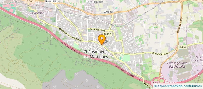 localisation de l'entreprise MADAME SUZANNE FOURNIER  CHATEAUNEUF-LES-MARTIGUES