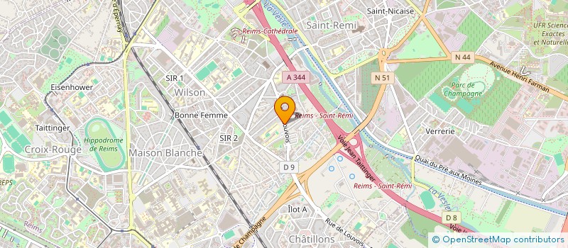 localisation de l'entreprise MADAME SUZANNE FRANCIQUE  REIMS