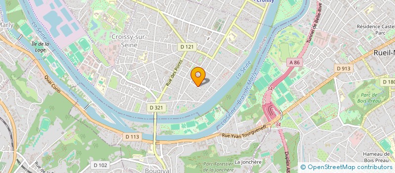 localisation de l'entreprise MADAME SUZANNE FRELICOT  CROISSY-SUR-SEINE