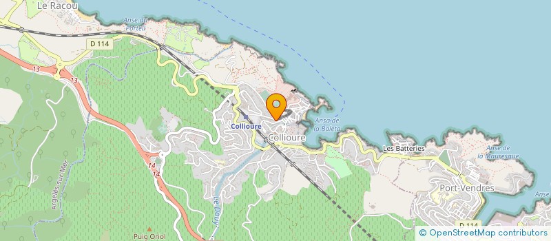 localisation de l'entreprise MADAME SUZANNE FRERE  COLLIOURE