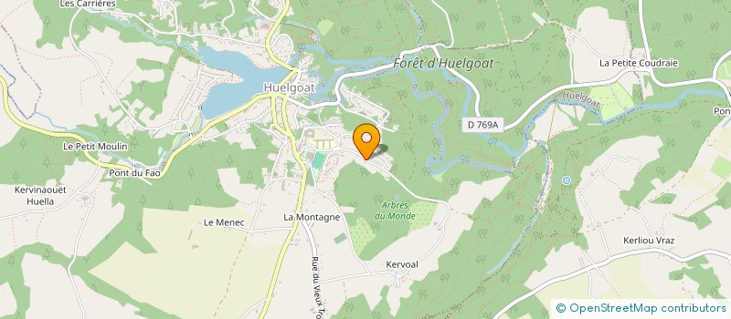 localisation de l'entreprise MADAME SUZANNE FURNEAUX  HUELGOAT