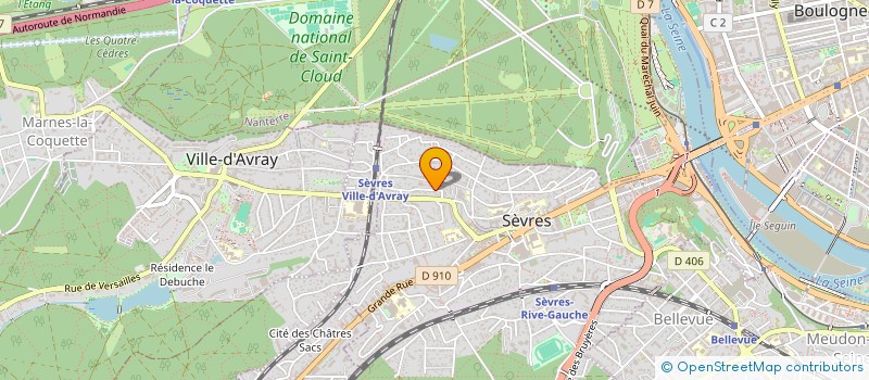localisation de l'entreprise MADAME SUZANNE GARCET à SEVRES