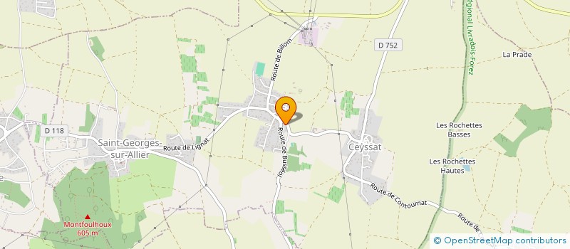 localisation de l'entreprise MADAME SUZANNE GAZEL  SAINT-GEORGES-SUR-ALLIER