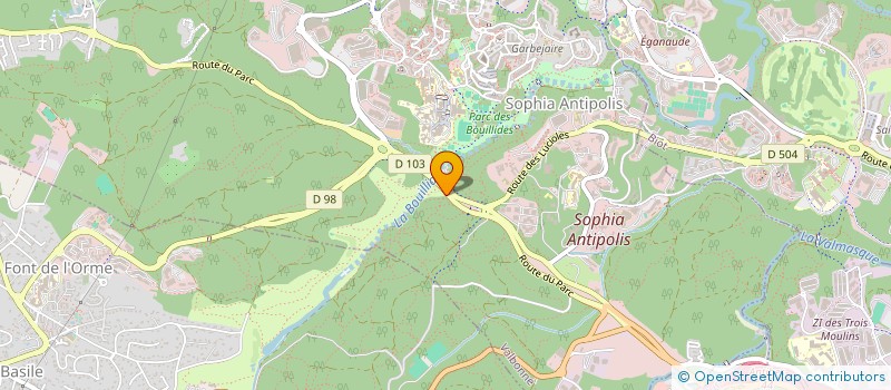 localisation de l'entreprise MADAME SUZANNE GEOFFROY  VALBONNE