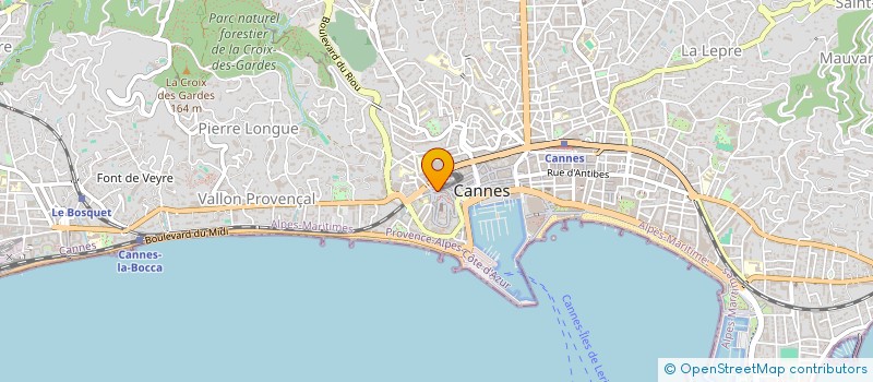 localisation de l'entreprise MADAME SUZANNE GIAPPESI à CANNES