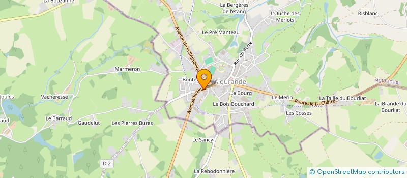localisation de l'entreprise MADAME SUZANNE GORGEON à AIGURANDE