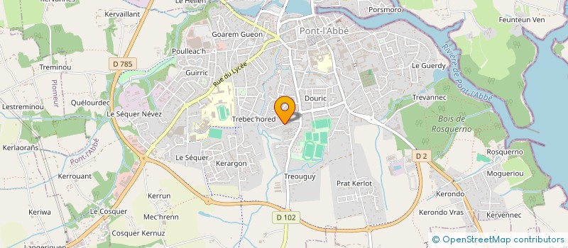 localisation de l'entreprise MADAME SUZANNE GOUEZEC  PONT-L'ABBE