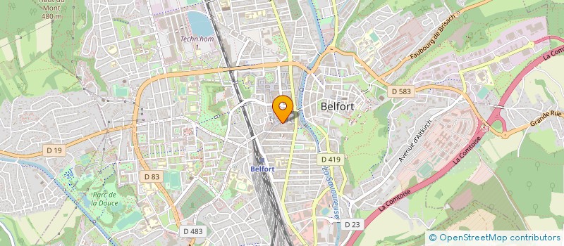 localisation de l'entreprise MADAME SUZANNE GRASSELER  BELFORT