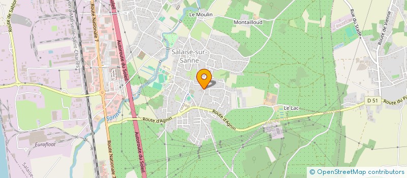 localisation de l'entreprise MADAME SUZANNE GRENOUILLER  SALAISE-SUR-SANNE