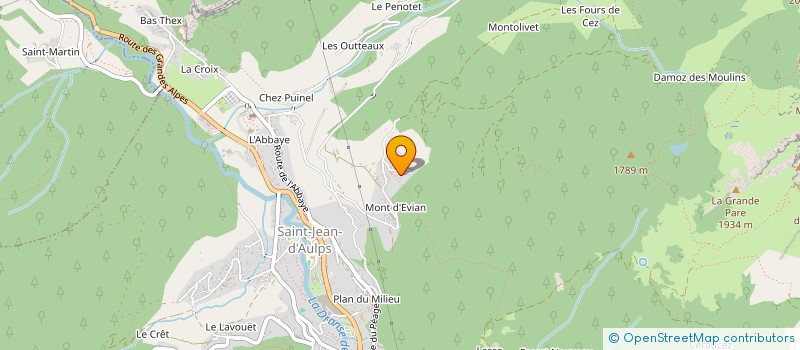 localisation de l'entreprise MADAME SUZANNE GREVAZ  SAINT JEAN D'AULPS