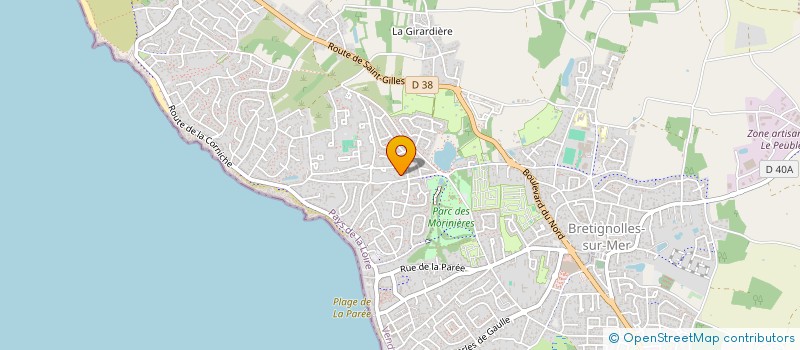 localisation de l'entreprise MADAME SUZANNE GUILLOTEAU à BRETIGNOLLES-SUR-MER