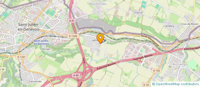 localisation de l'entreprise MADAME SUZANNE HARTMANN  SAINT-JULIEN-EN-GENEVOIS