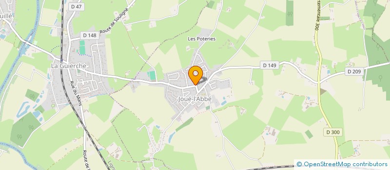 localisation de l'entreprise MADAME SUZANNE HEGON  JOUE-L'ABBE