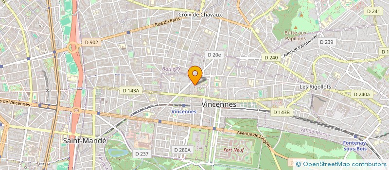 localisation de l'entreprise MADAME SUZANNE HERAULT à VINCENNES