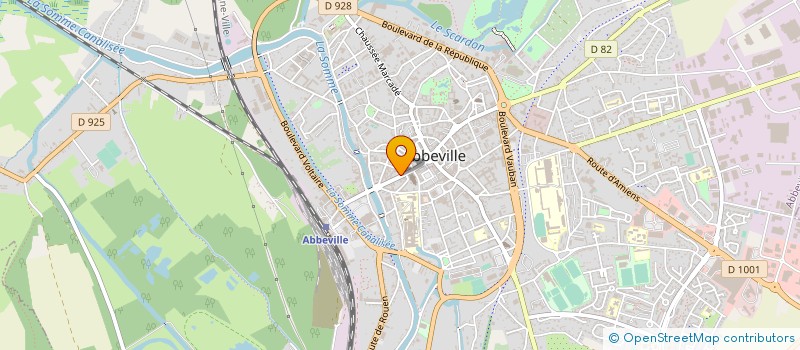 localisation de l'entreprise MADAME SUZANNE HOCQUET à ABBEVILLE