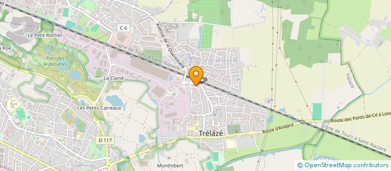 localisation de l'entreprise MADAME SUZANNE HOGREL  TRELAZE