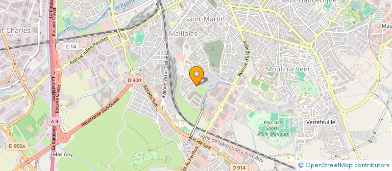 localisation de l'entreprise MADAME SUZANNE JEAN  PERPIGNAN