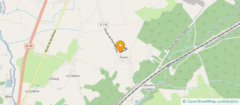 localisation de l'entreprise MADAME SUZANNE LAFON  LARUSCADE