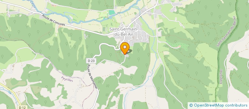 localisation de l'entreprise MADAME SUZANNE LAMOULIE  SAINT-GERMAIN-DU-BEL-AIR