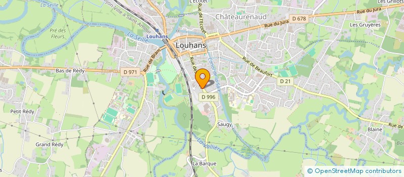 localisation de l'entreprise MADAME SUZANNE LAVAUD à LOUHANS