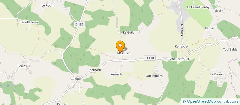 localisation de l'entreprise MADAME SUZANNE LE GAL  MALGUENAC