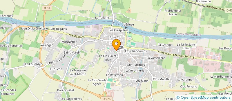 localisation de l'entreprise MADAME SUZANNE LE LANN  BLERE