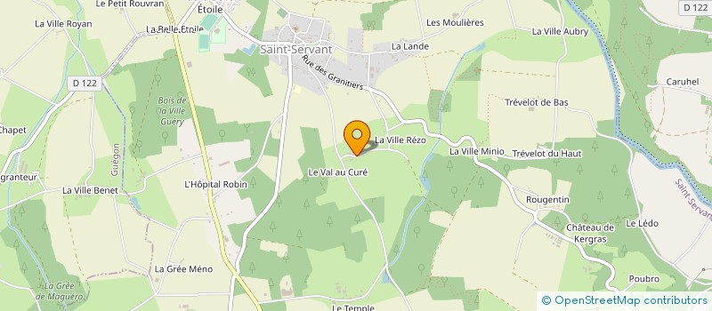 localisation de l'entreprise MADAME SUZANNE LEBLANC à SAINT-SERVANT