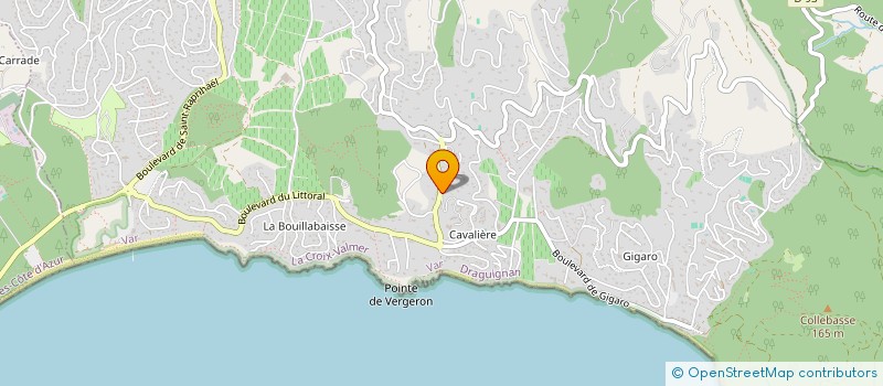 localisation de l'entreprise MADAME SUZANNE LEFEBVRE  LA CROIX-VALMER