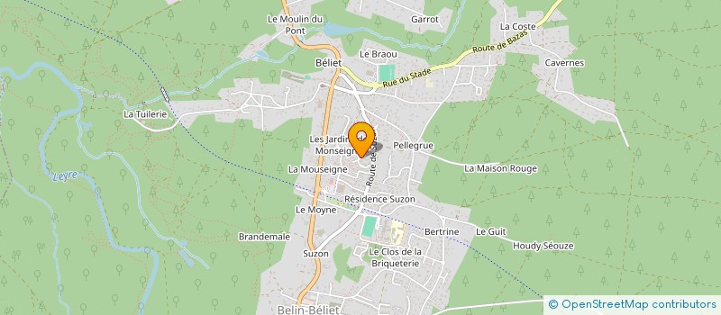 localisation de l'entreprise MADAME SUZANNE MANSENCAL  BELIN BELIET