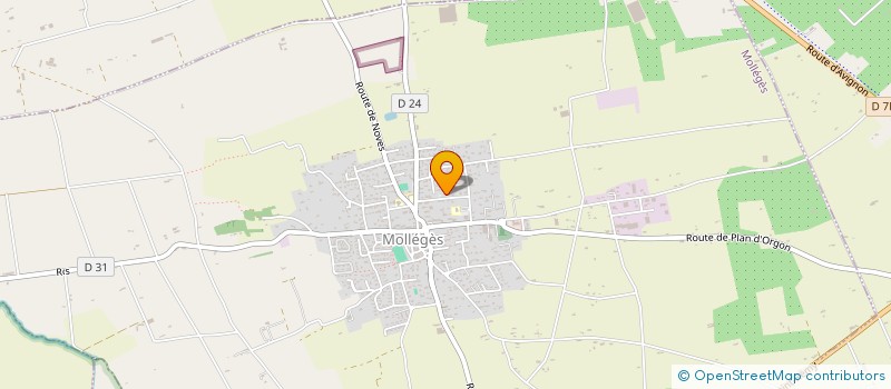 localisation de l'entreprise MADAME SUZANNE MARC  MOLLEGES