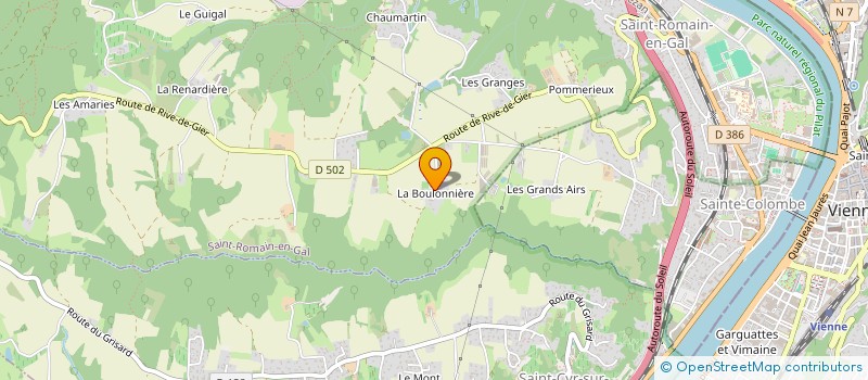 localisation de l'entreprise MADAME SUZANNE MARGARIT  SAINT ROMAIN EN GAL