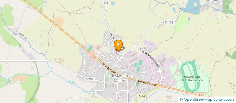 localisation de l'entreprise MADAME SUZANNE MARTEAU  MESLAY-DU-MAINE