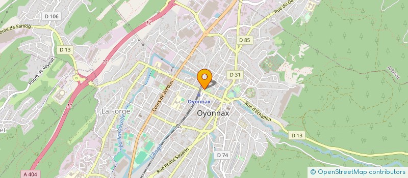 localisation de l'entreprise MADAME SUZANNE MARTIN à OYONNAX