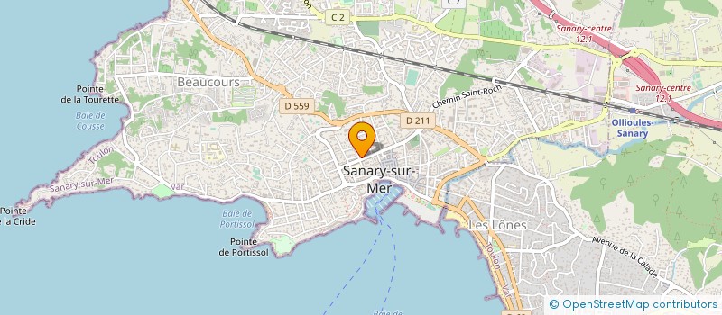 localisation de l'entreprise MADAME SUZANNE MARTIN à SANARY SUR MER