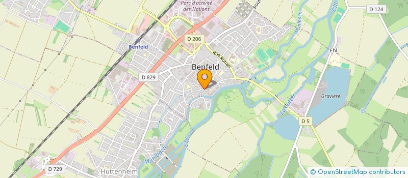 localisation de l'entreprise MADAME SUZANNE MARTIN  BENFELD