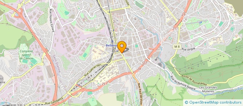 localisation de l'entreprise MADAME SUZANNE MARTIN  SAINT-ETIENNE