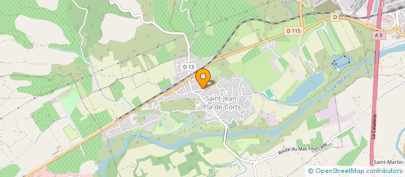 localisation de l'entreprise MADAME SUZANNE MATHEU  SAINT-JEAN-PLA-DE-CORTS